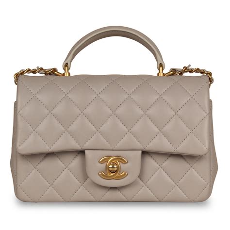 chanel classic mini price|Chanel mini flap bag with top handle.